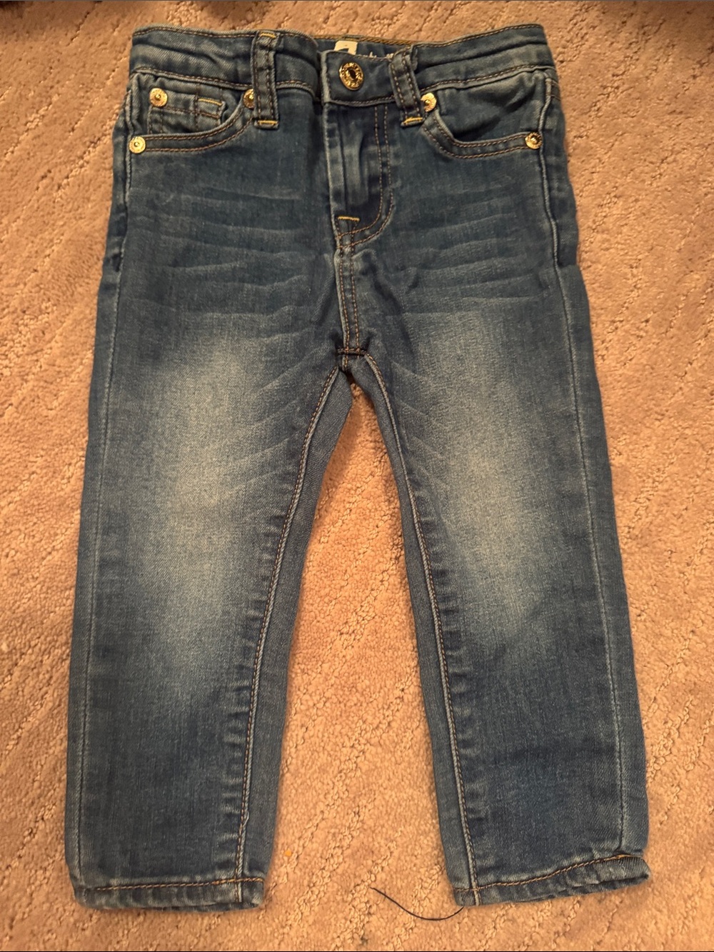 7 For All Mankind Kids Blue Faded Jeans
